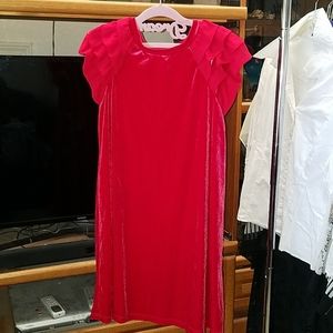 Girl's velvet tshirt dress